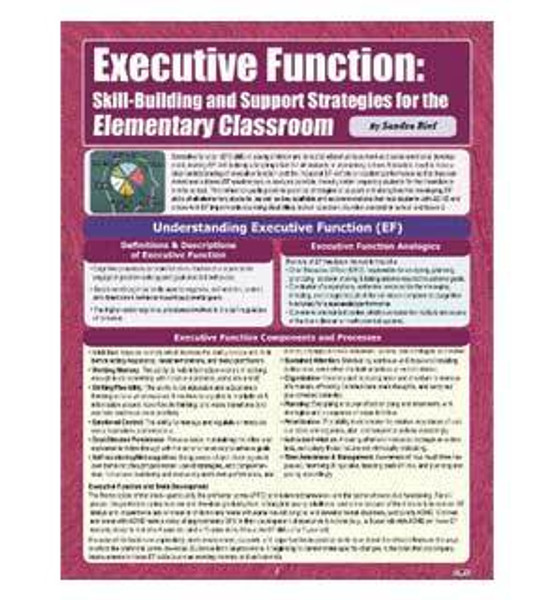 Executive Function: Skill-Building Support Strategies for the Elementary Classroom, cover