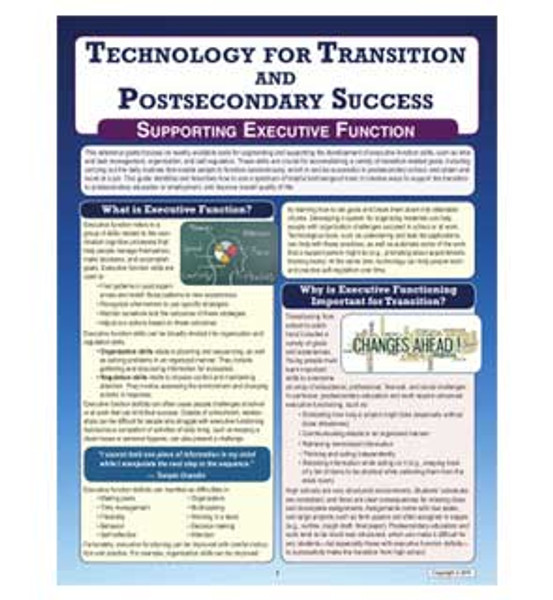 Technology for Transition and Postsecondary Success: Supporting Executive Function