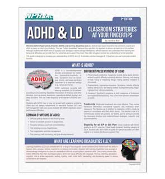 ADHD y LD: Estrategias para el salon de clases al alcance de su mano