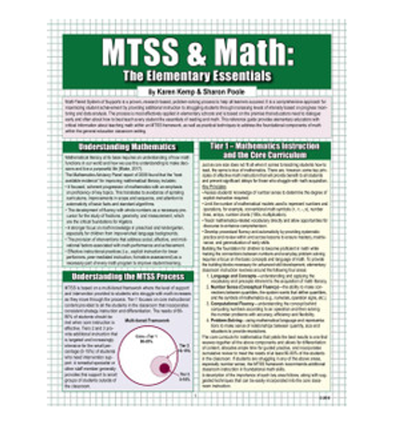 MTSS & Math: The Elementary Essentials