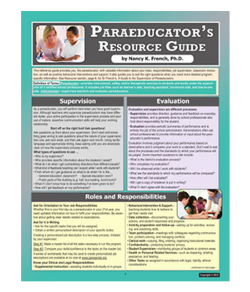 Paraeducator's Resource Guide