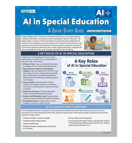 AI in Special Education: A Quick-Start Guide