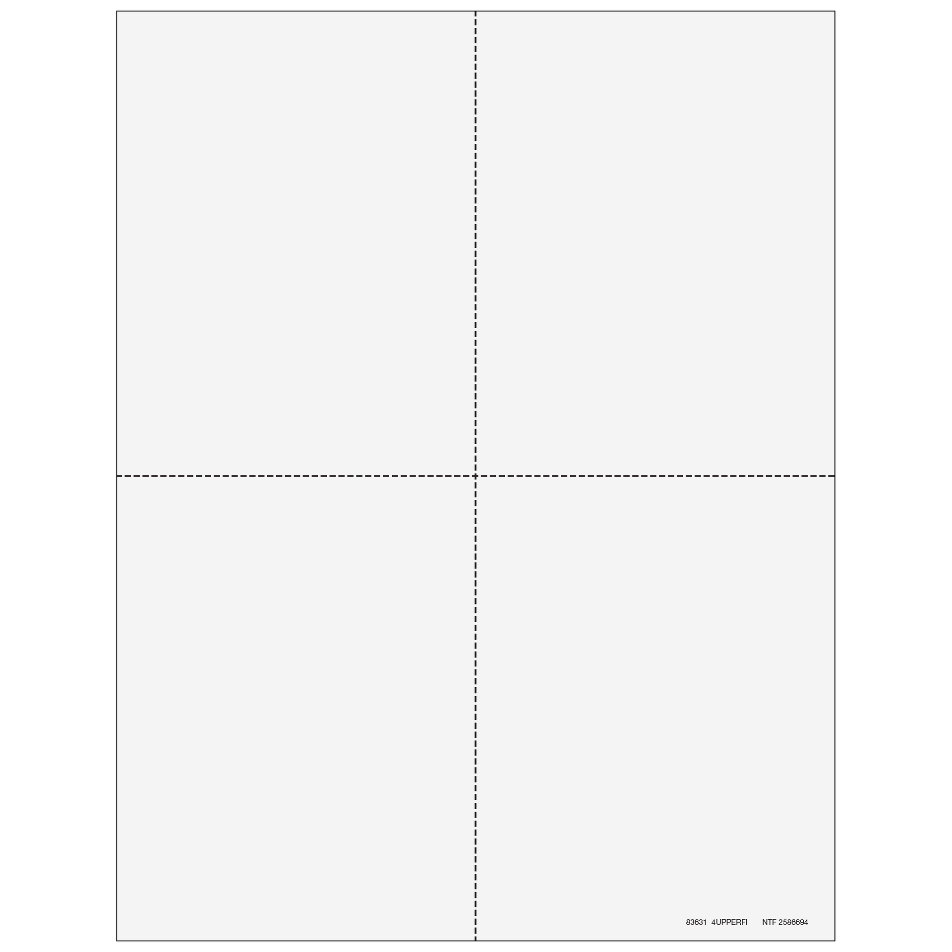 4UPPERFI05 - 4up Blank W-2 Form - Quadrants (with Employee Instructions ...