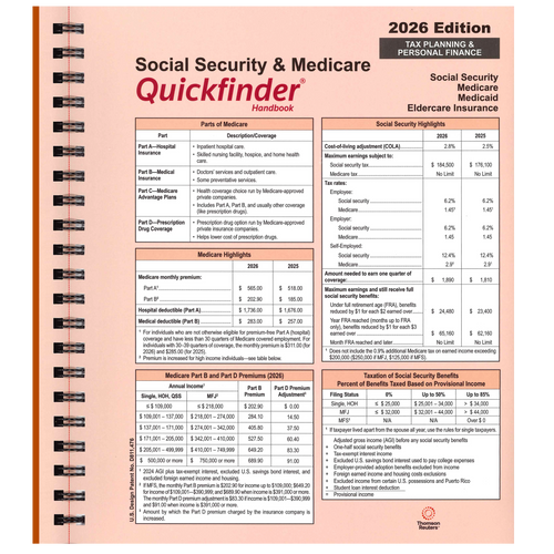 QSMP - Quickfinder Social Security Administration and Medicare Handbook