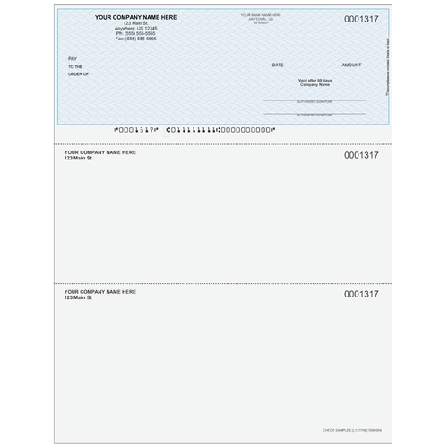 L1317 - Multi-Purpose Top Business Check