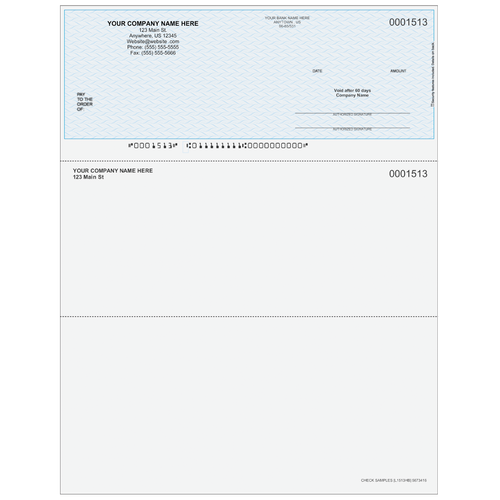 L1513 - Multi-Purpose Top Business Check