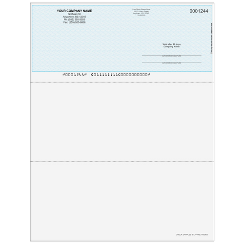 L1244 - Multi-Purpose Top Business Check