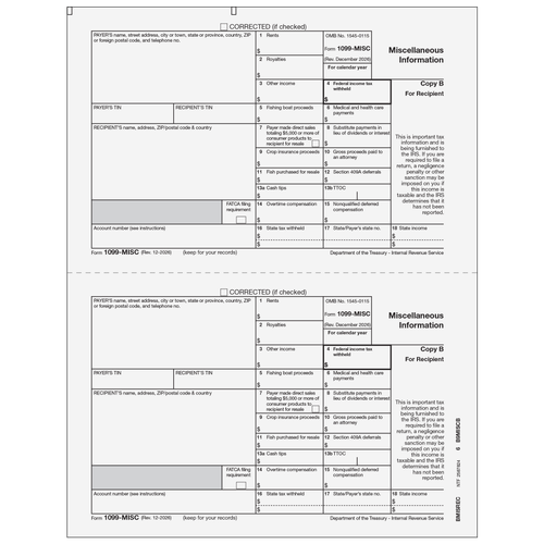 BMISREC05 - 1099-MISC Miscellaneous Information - Recipient Copy B
