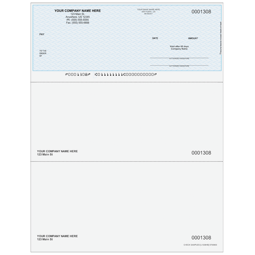 L1308 - Multi-Purpose Top Business Check