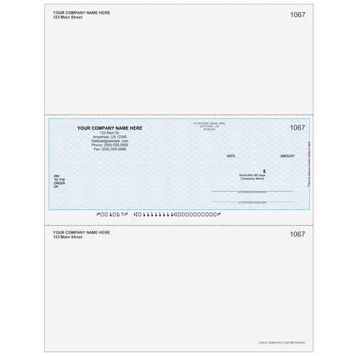 L1067 - Multi-Purpose Middle Business Check