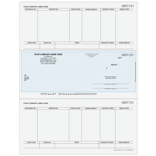 L1131 - Accounts Payable Middle Business Check