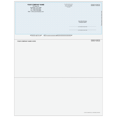 L1053D - Multi-Purpose Top Business Check