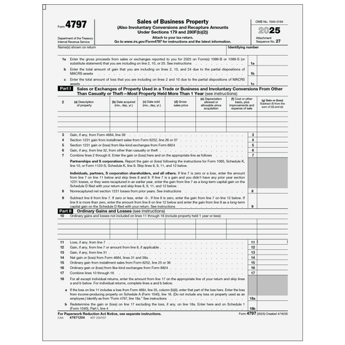 47971204 - Form 4797 Sales of Business Property (Page 1 & 2)