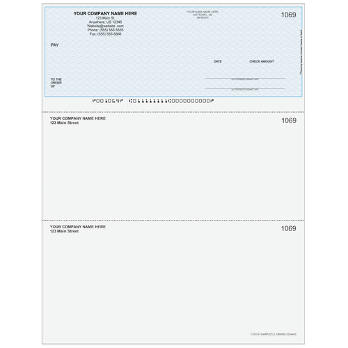 L1069 - Multi-Purpose Top Business Check