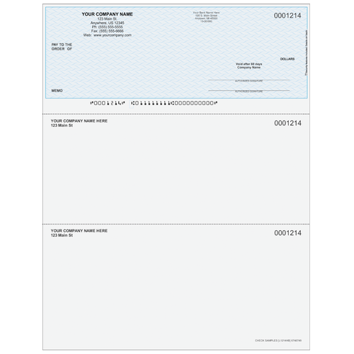 L1214 - Multi-Purpose Top Business Check