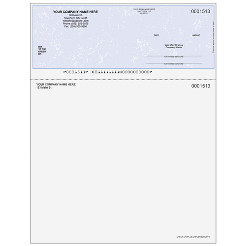 L1513B - Multi-Purpose Top Business Check (One Perf)