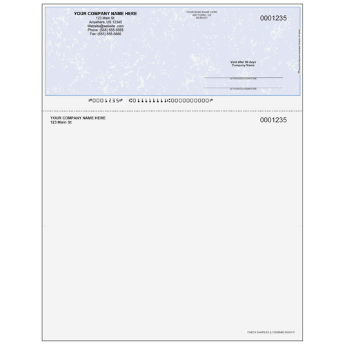 L1235B - Multi-Purpose Top Business Check (One Perf)