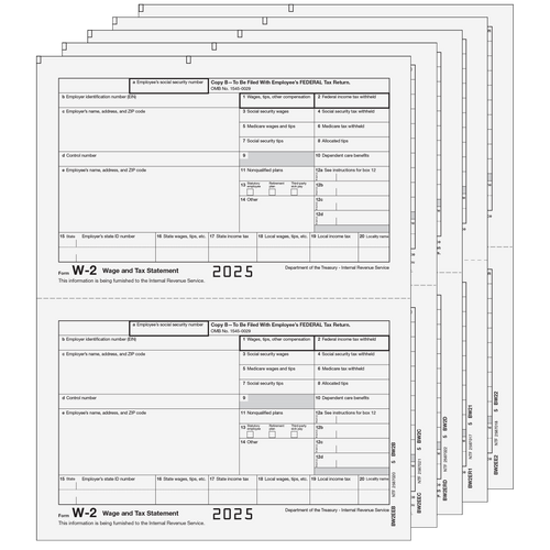 EFW2TRADS505 - Traditional W-2 Form 5-part E-file Set (Preprinted) EFW2TRADS505 - Traditional W-2 Form 5-part E-file Set (Preprinted)