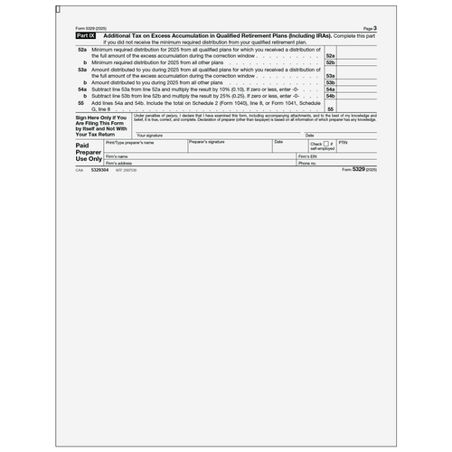 5329304 - Form 5329 Additional Taxes on Qualified Plans (Page 3)