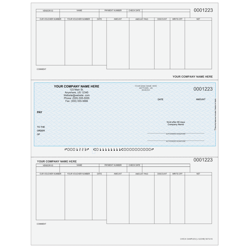 L1223 - Accounts Payable Middle Business Check