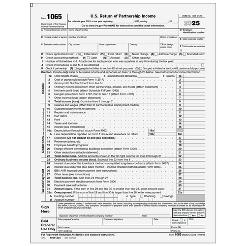 10651204 - Form 1065 U.S. Return of Partnership Income (Page 1 & 2)