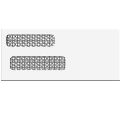 E938S - Double Window Envelope (Self Seal) 3 3/4 x 8 5/8