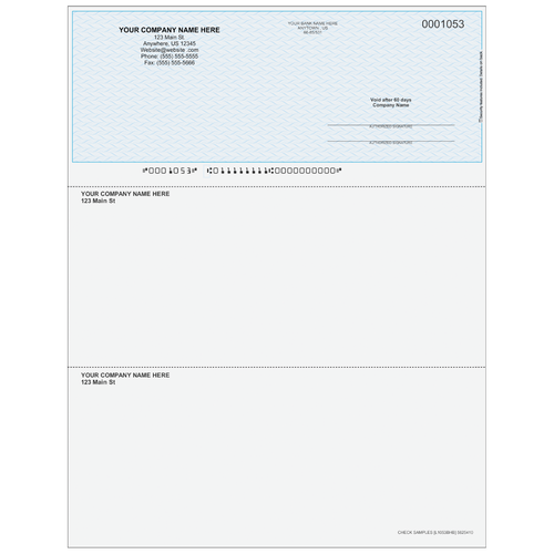 L1053B - Multi-Purpose Top Business Check