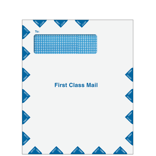 CLNT9PS10 - Single Window First Class Mail Envelope (Peel & Close)