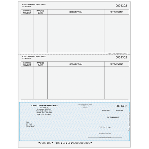 L1302 - Accounts Payable Bottom Business Check