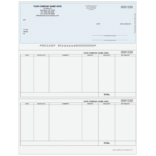 L1330 - Accounts Payable Top Business Check