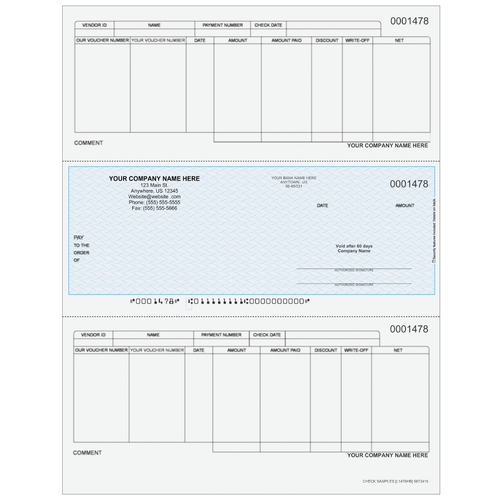 L1478 - Accounts Payable Middle Business Check