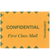 80130 - Confidential First Class Mailing Envelope