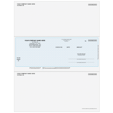 Check 6000 Example L6000 - Multi-Purpose Middle Business Check - NelcoSolutions.com