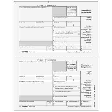 BNECPAY05 - 1099-NEC Non-Employee Compensation - Copy C Payer