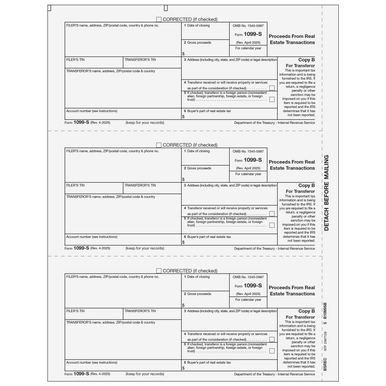 BSREC05 - Form 1099-S - Proceeds From Real Estate
