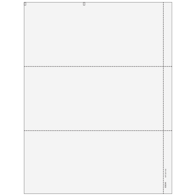 83634I - 3up Blank W-2 Form with 1/2