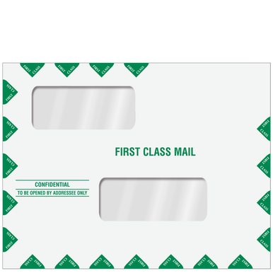 ENV400 Double Window Tax Organizer Mailing Envelope 9.5 x 11.5 500/case 