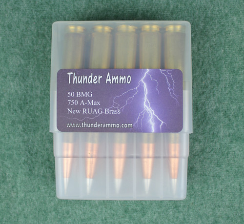 50 BMG 750 Grain A-Max Match Ammo 20 Rounds
