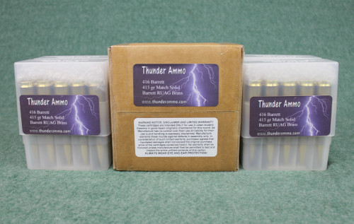 416 Barrett 415gr Multi-Band Tactical Match Solid Brass in New Barrett Brass 100 Count