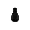 -12 AN Black Straight Push-On Hose End Barb Fitting