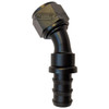 -8 AN Black 30 degree Push Lock Hose End Barb Fitting Fuel Line Oil 8AN AN8 1/2