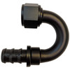 -10 AN Black 180 degree Push Lock Hose End Barb Fitting Fuel Line 10AN AN10 5/8