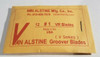 Van Alstine Round Bottom Tire Groover Blades 12 Pack Grooving VR #1 1/32"