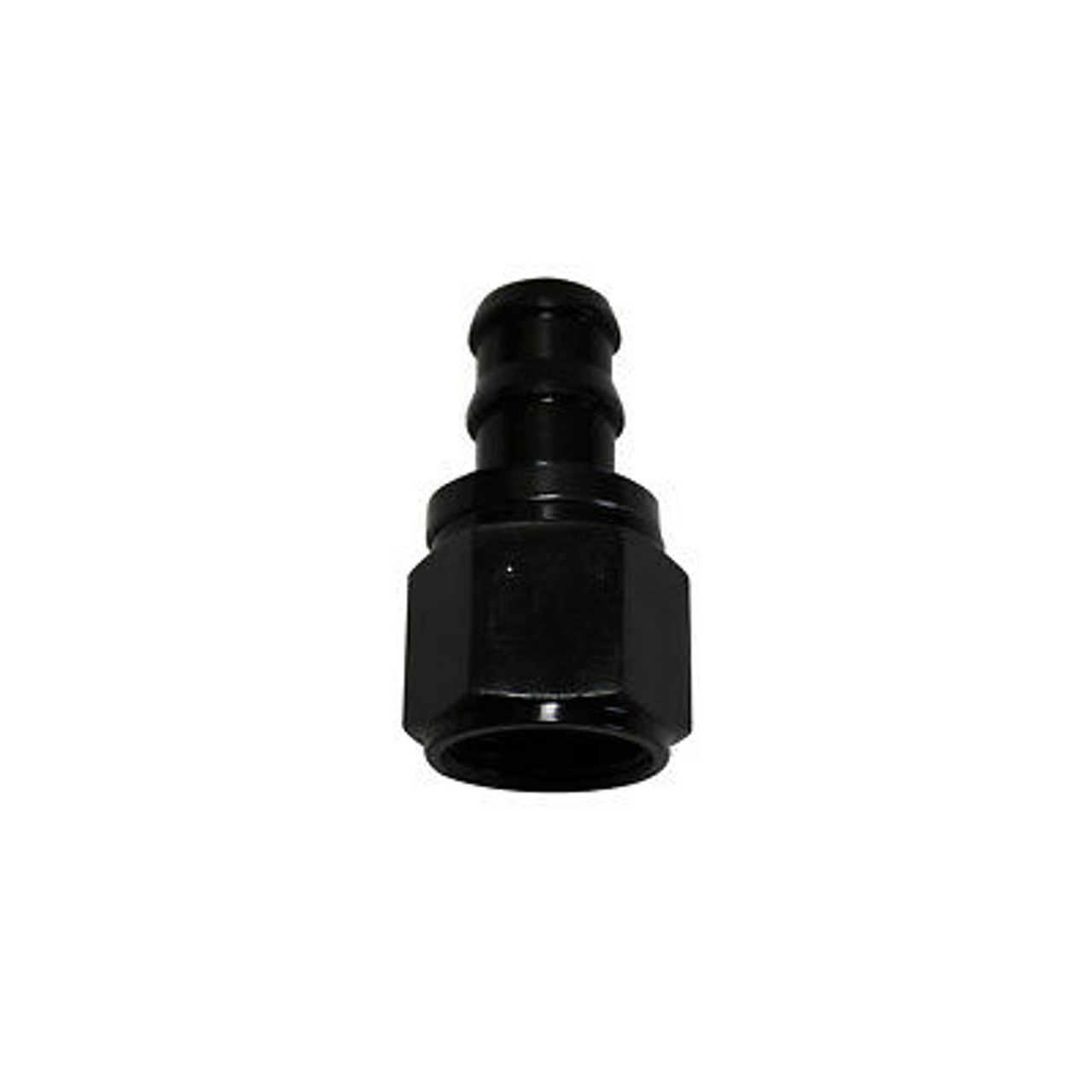 -10 AN Black Straight Push-On Hose End Barb Fitting