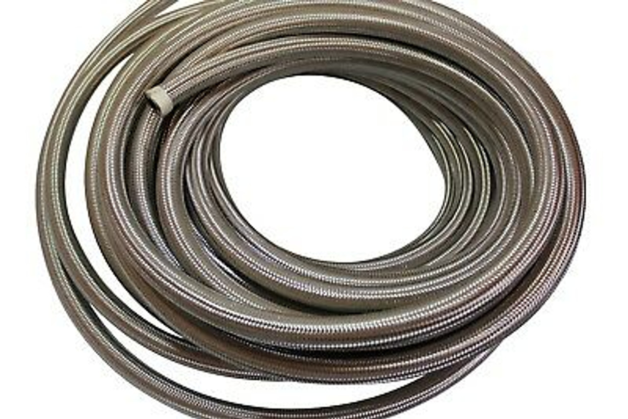 Aeromotive Hose, Fuel, Stainless Steel Braided, AN-10 x 12' 15709