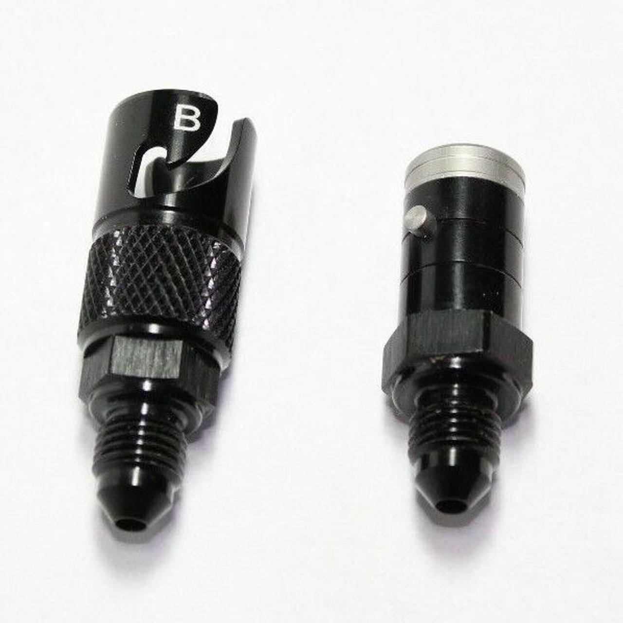 3 AN Black Aluminum Quick Release Dry Brake Line Coupling Fitting -3AN 3AN  - Felix Motorsports