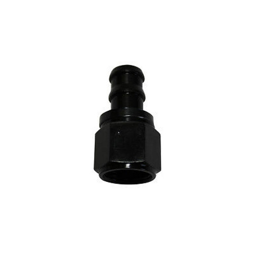-10 AN Black Straight Push-On Hose End Barb Fitting