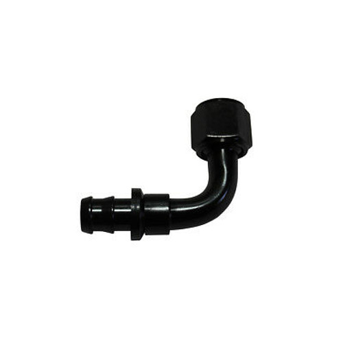 -10 AN Black 90 degree Push-On Hose End Barb Fitting Fuel Line Oil 10AN AN10 5/8