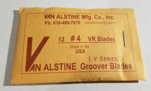 Van Alstine Round Bottom Tire Groover Blades 12 Pack Grooving VR #4 4/32"