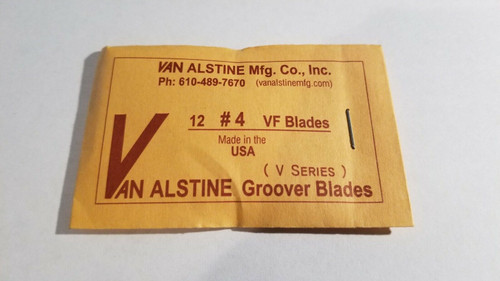 Van Alstine Flat Bottom Tire Groover Blades 12 Pack Grooving VF #4 4/32"